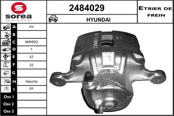 EAI 2484029 - Спирачен апарат vvparts.bg