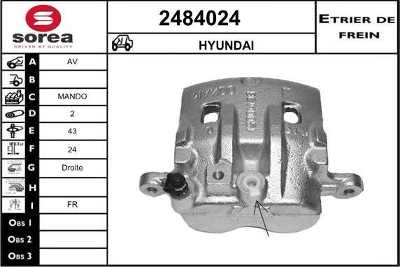 EAI 2484024 - Спирачен апарат vvparts.bg