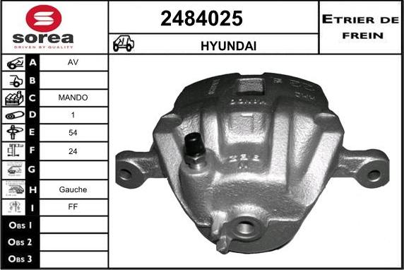 EAI 2484025 - Спирачен апарат vvparts.bg