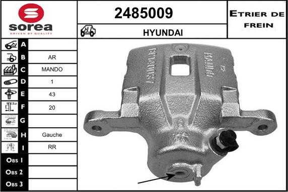 EAI 2485009 - Спирачен апарат vvparts.bg