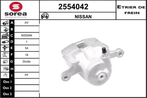 EAI 2554042 - Спирачен апарат vvparts.bg