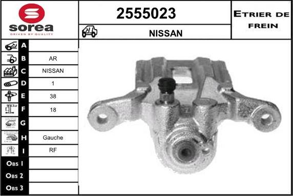 EAI 2555023 - Спирачен апарат vvparts.bg