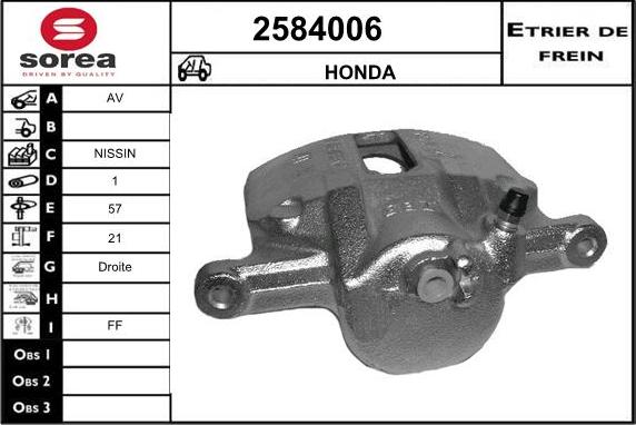 EAI 2584006 - Спирачен апарат vvparts.bg