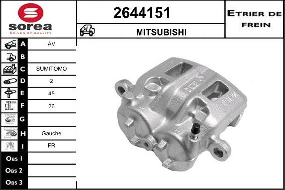 EAI 2644151 - Спирачен апарат vvparts.bg