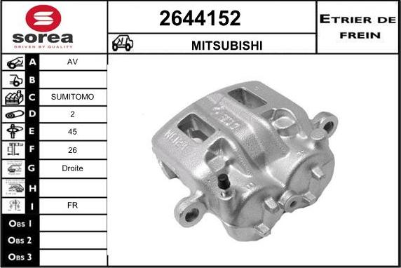 EAI 2644152 - Спирачен апарат vvparts.bg