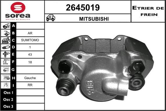 EAI 2645019 - Спирачен апарат vvparts.bg