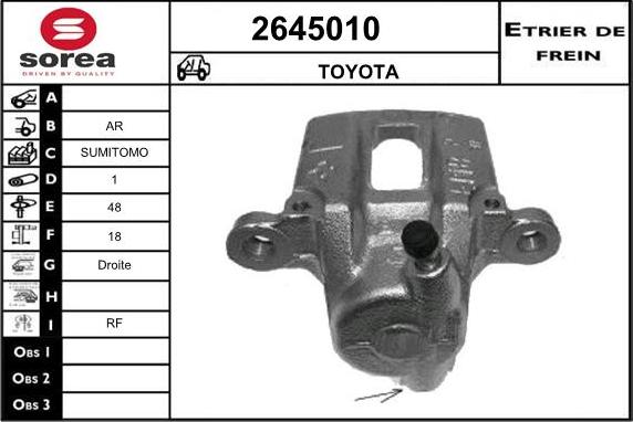 EAI 2645010 - Спирачен апарат vvparts.bg