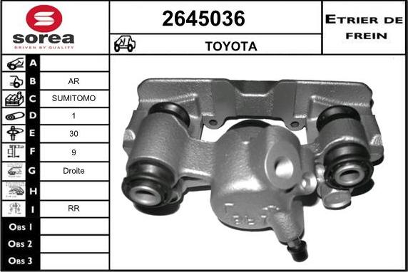 EAI 2645036 - Спирачен апарат vvparts.bg