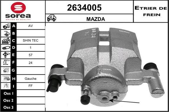 EAI 2634005 - Спирачен апарат vvparts.bg