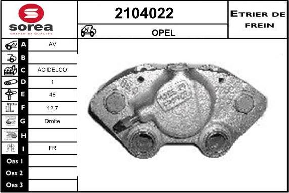 EAI 2104022 - Спирачен апарат vvparts.bg