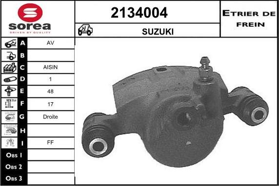 EAI 2134004 - Спирачен апарат vvparts.bg