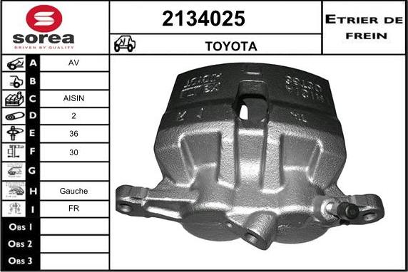 EAI 2134025 - Спирачен апарат vvparts.bg