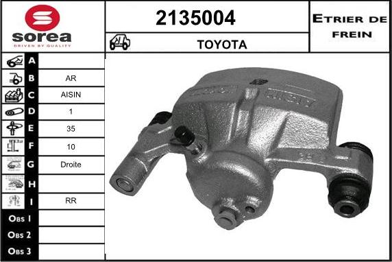 EAI 2135004 - Спирачен апарат vvparts.bg