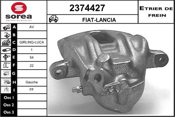 EAI 2374427 - Спирачен апарат vvparts.bg