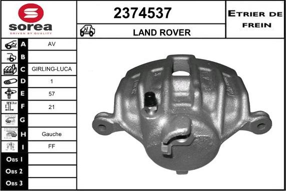 EAI 2374537 - Спирачен апарат vvparts.bg