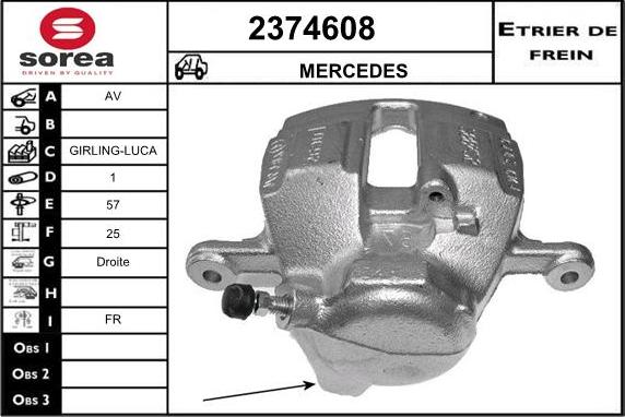 EAI 2374608 - Спирачен апарат vvparts.bg