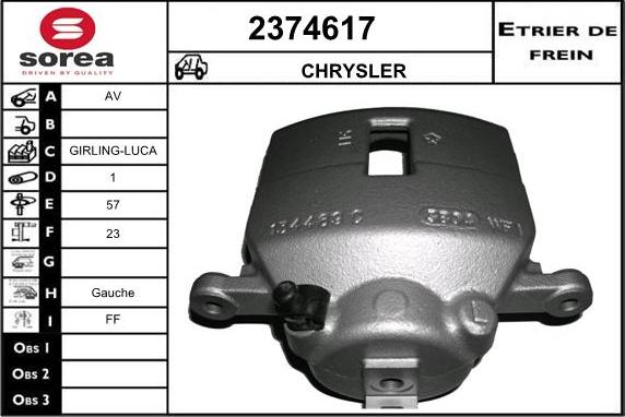 EAI 2374617 - Спирачен апарат vvparts.bg