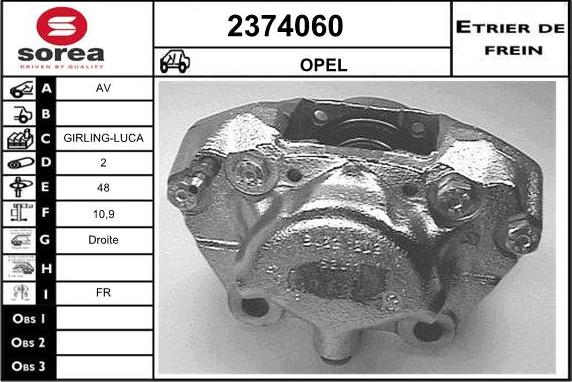 EAI 2374060 - Спирачен апарат vvparts.bg