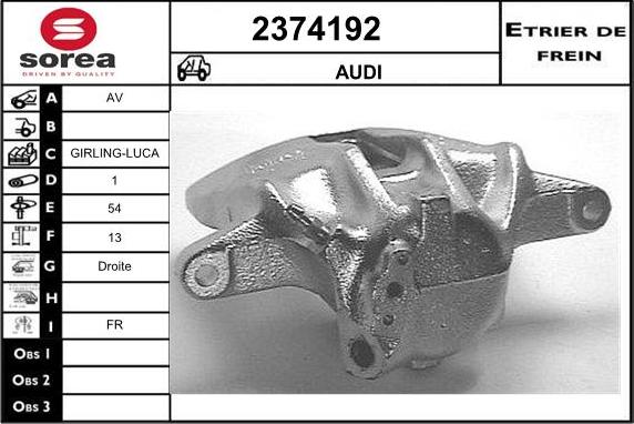 EAI 2374192 - Спирачен апарат vvparts.bg