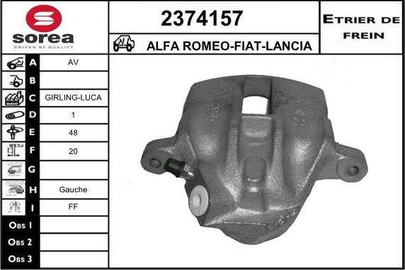 EAI 2374157 - Спирачен апарат vvparts.bg