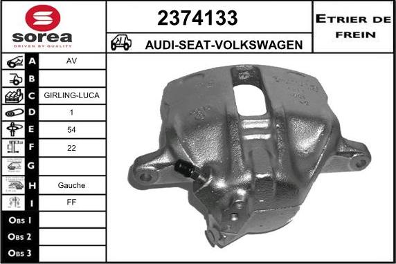 EAI 2374133 - Спирачен апарат vvparts.bg