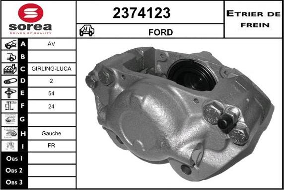 EAI 2374123 - Спирачен апарат vvparts.bg