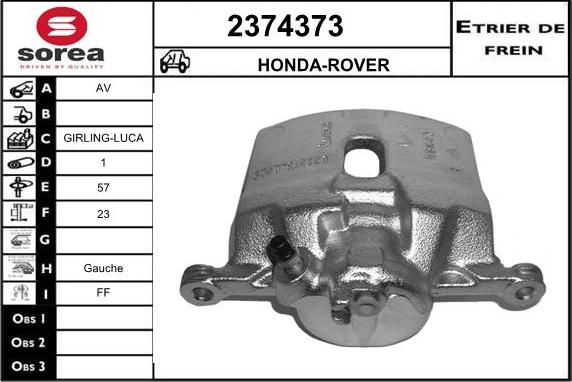 EAI 2374373 - Спирачен апарат vvparts.bg