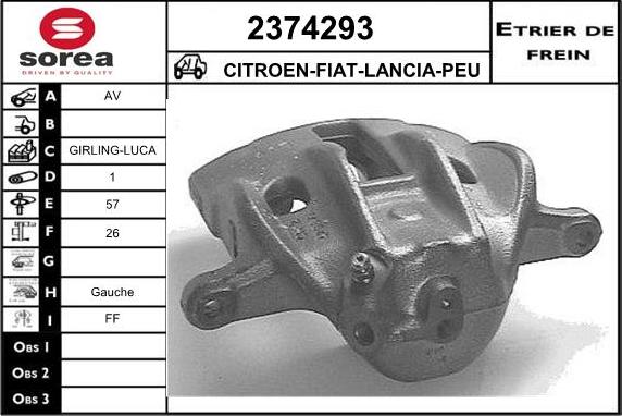 EAI 2374293 - Спирачен апарат vvparts.bg