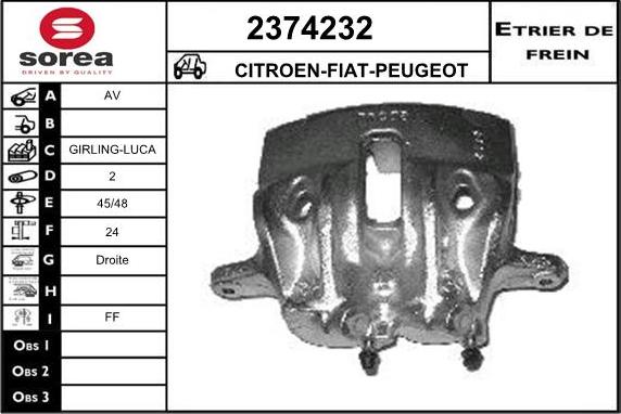 EAI 2374232 - Спирачен апарат vvparts.bg