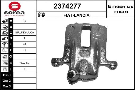 EAI 2374277 - Спирачен апарат vvparts.bg