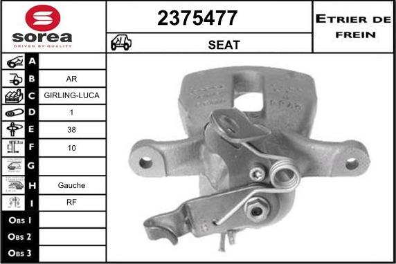 EAI 2375477 - Спирачен апарат vvparts.bg