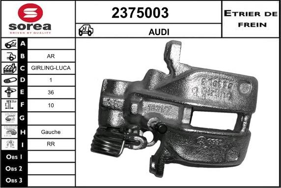 EAI 2375003 - Спирачен апарат vvparts.bg