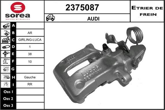 EAI 2375087 - Спирачен апарат vvparts.bg