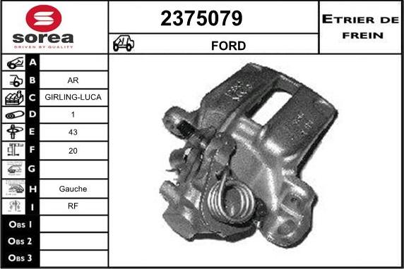 EAI 2375079 - Спирачен апарат vvparts.bg