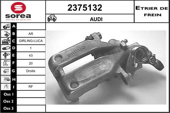 EAI 2375132 - Спирачен апарат vvparts.bg