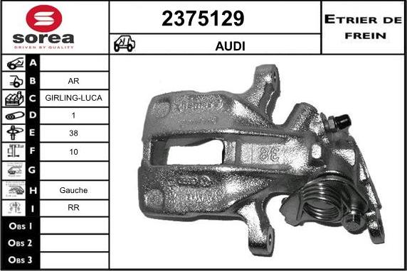 EAI 2375129 - Спирачен апарат vvparts.bg