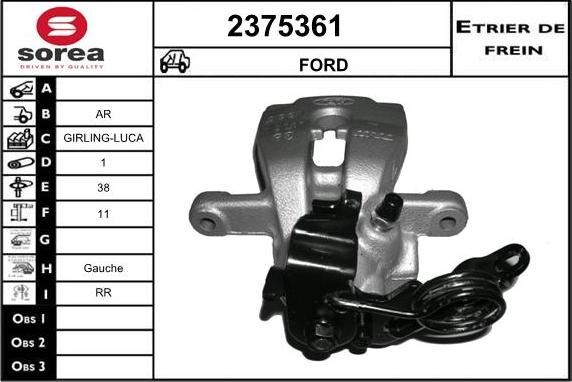 EAI 2375361 - Спирачен апарат vvparts.bg