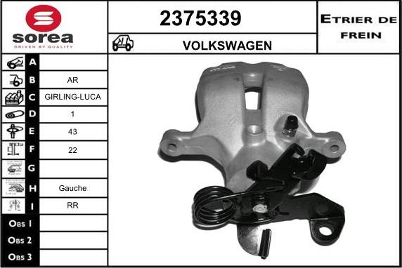 EAI 2375339 - Спирачен апарат vvparts.bg