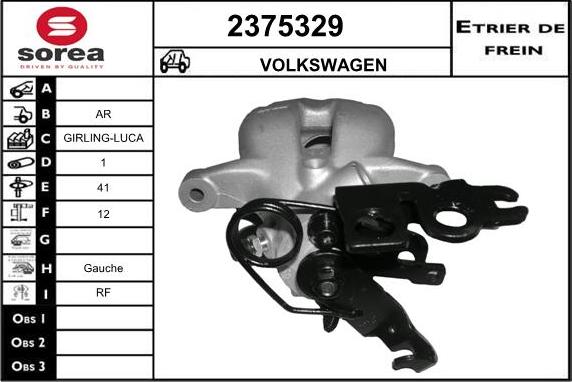 EAI 2375329 - Спирачен апарат vvparts.bg