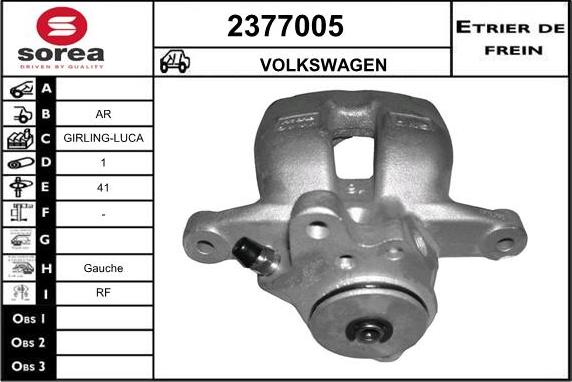 EAI 2377005 - Спирачен апарат vvparts.bg