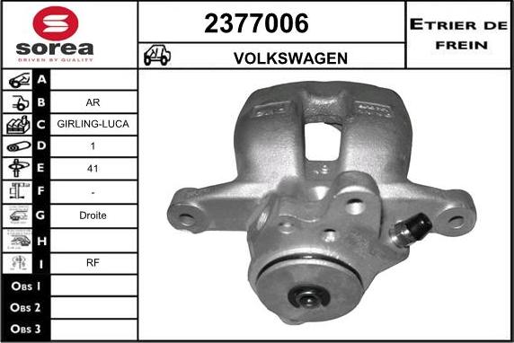 EAI 2377006 - Спирачен апарат vvparts.bg