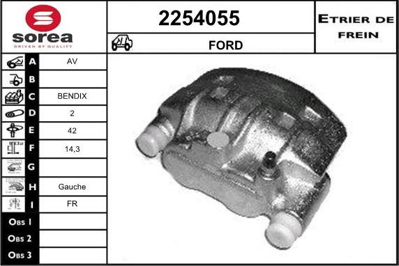 EAI 2254055 - Спирачен апарат vvparts.bg