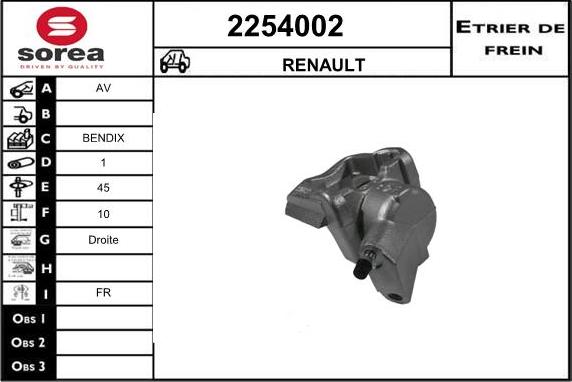 EAI 2254002 - Спирачен апарат vvparts.bg