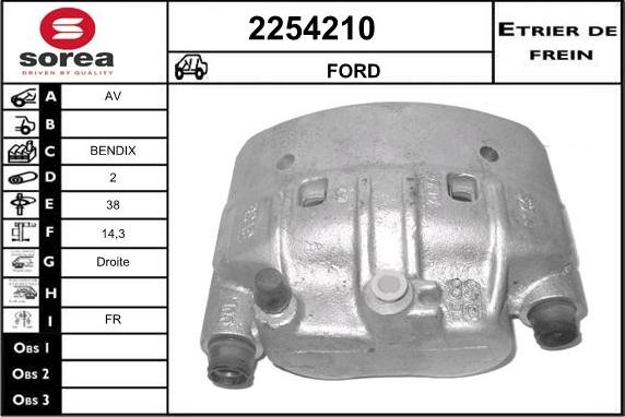 EAI 2254210 - Спирачен апарат vvparts.bg