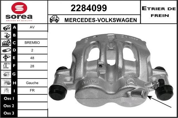 EAI 2284099 - Спирачен апарат vvparts.bg