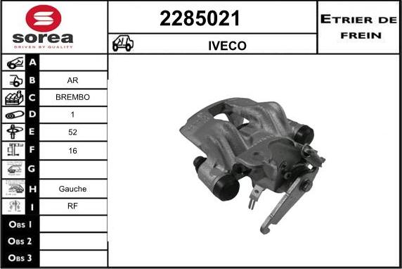 EAI 2285021 - Спирачен апарат vvparts.bg