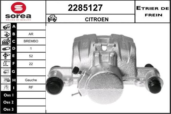 EAI 2285127 - Спирачен апарат vvparts.bg