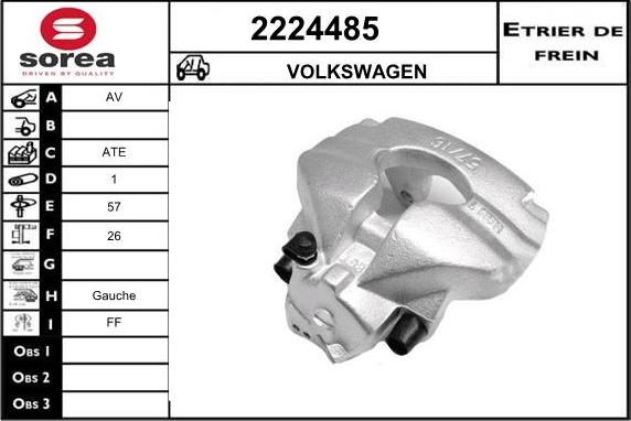 EAI 2224485 - Спирачен апарат vvparts.bg