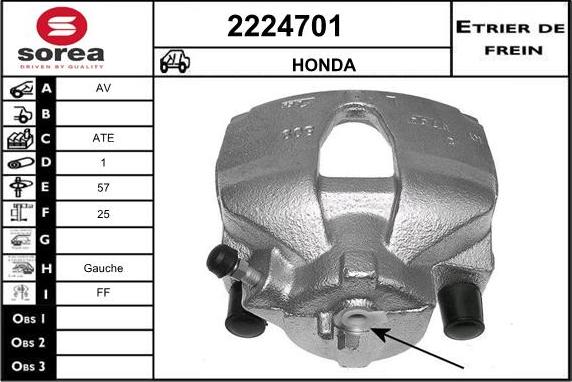 EAI 2224701 - Спирачен апарат vvparts.bg