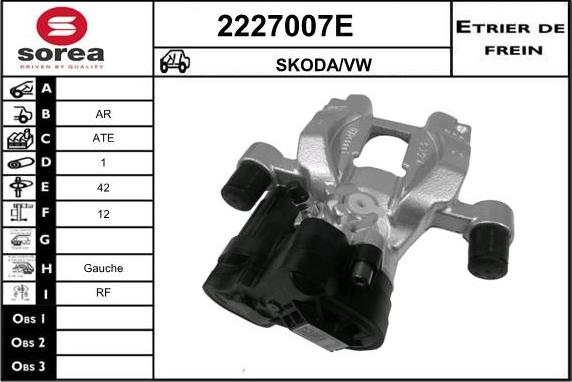 EAI 2227007E - Спирачен апарат vvparts.bg